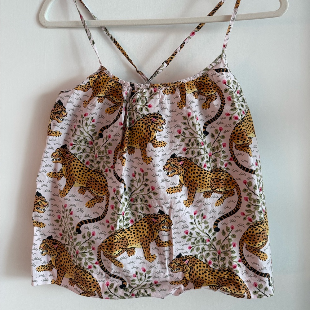 Printfresh Bagheera Two-Piece Sleep Set In Blush